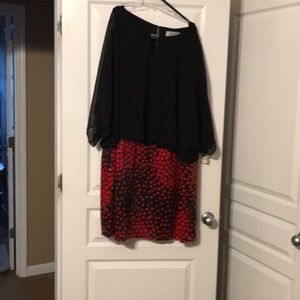 Black and red dress size 24